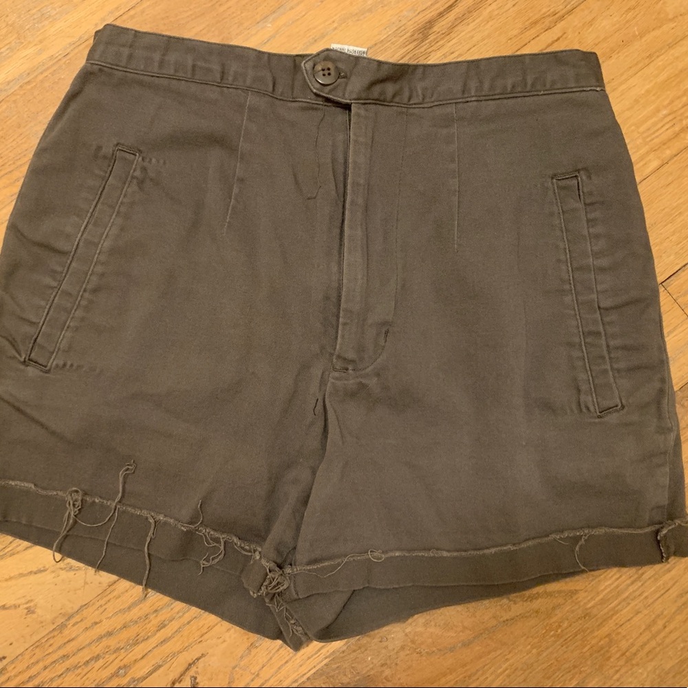 Repurposed Olive Green Shorts